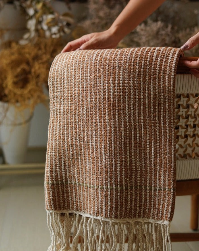 Siha | Handwoven throw (Camel)