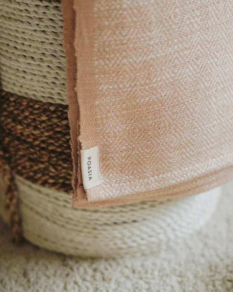 Kaet | Handwoven Baby Throw (Pink)