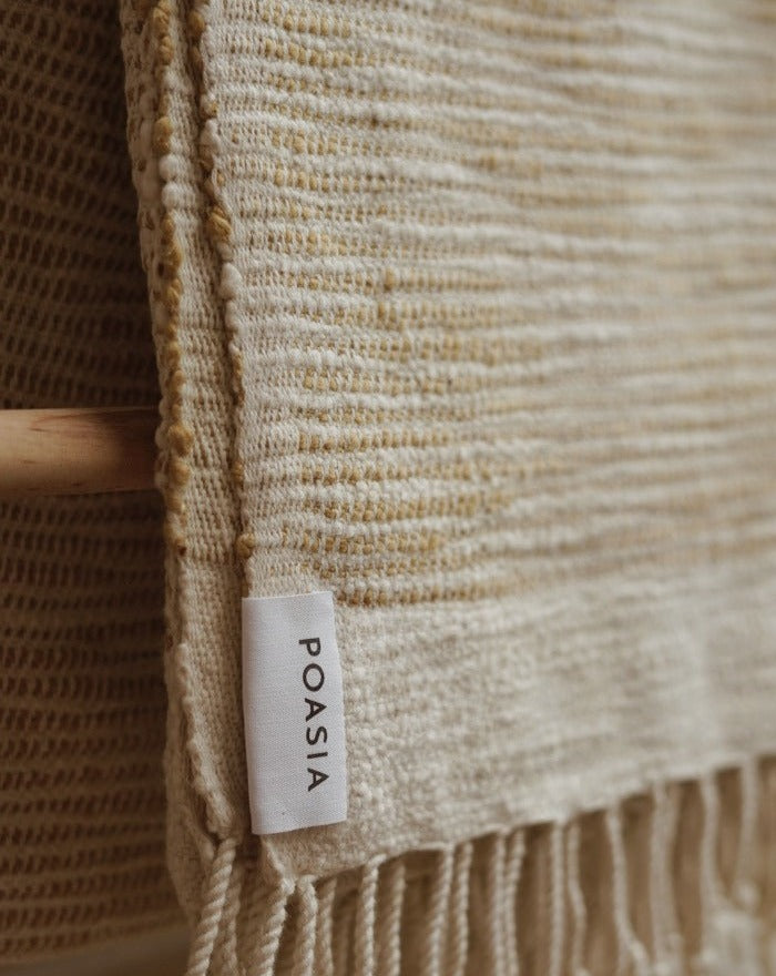 Banteay | Handwoven throw (mustard)